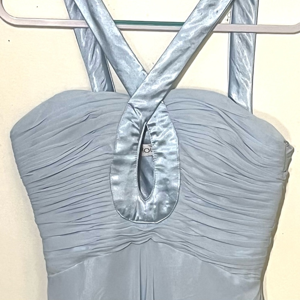 J.J.’s House beautiful taffeta and satin light blue party dress. Size S. EUC. - Picture 2 of 11